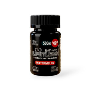 Limitless Black Edition 7-Hydroxymitragynine Chewable Tablets Watermelon 50mg