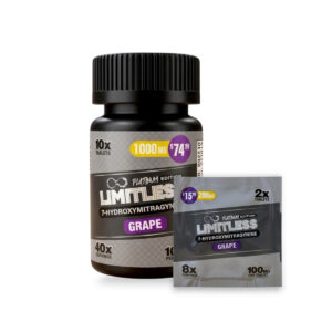 Limitless Platinum 7-Hydroxymitragynine Grape Tablets 100mg